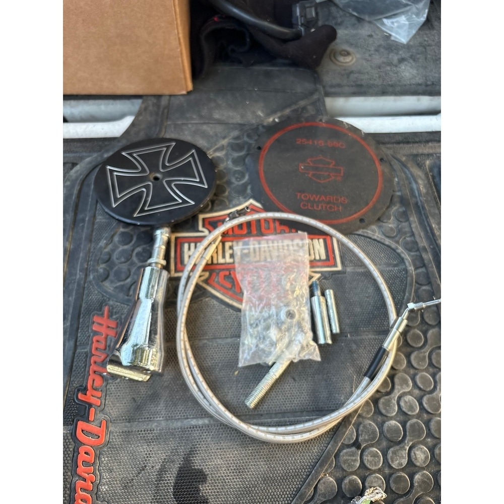 Harley Davidson Iron Cross Air Cleaner Cover Clutch Cable 25415-99C Lot Custom